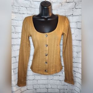 Aeropostle Seriously‎ Soft Long Sleeve Crop Top Size M NWT